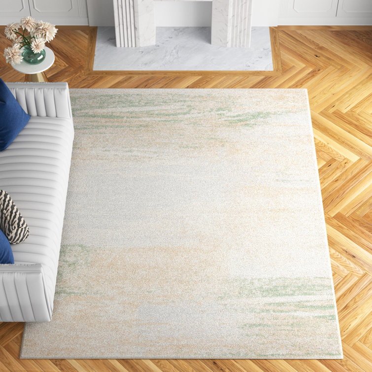 Etta Avenue™ Xanthe Abstract Ivory/Beige/Green Area Rug & Reviews Wayfair